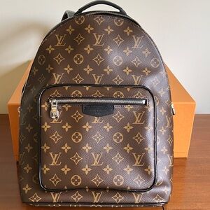 NWT Louis Vuitton Monogram Macassar Josh Backpack